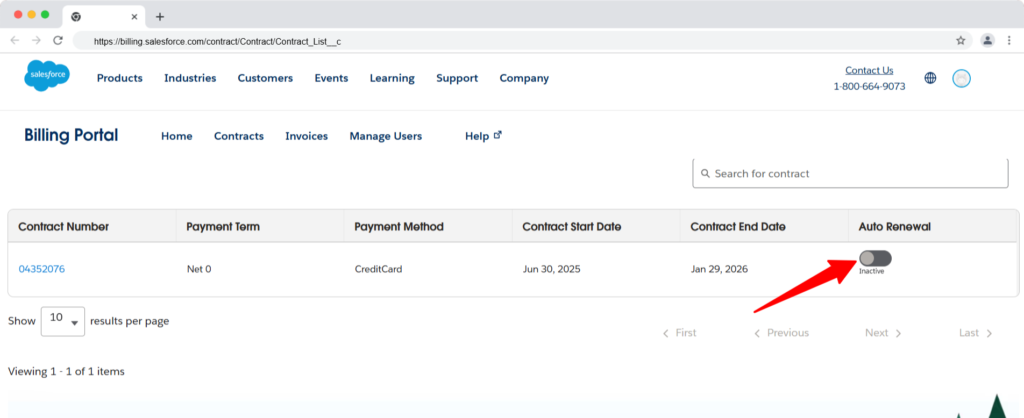 cancel salesforce