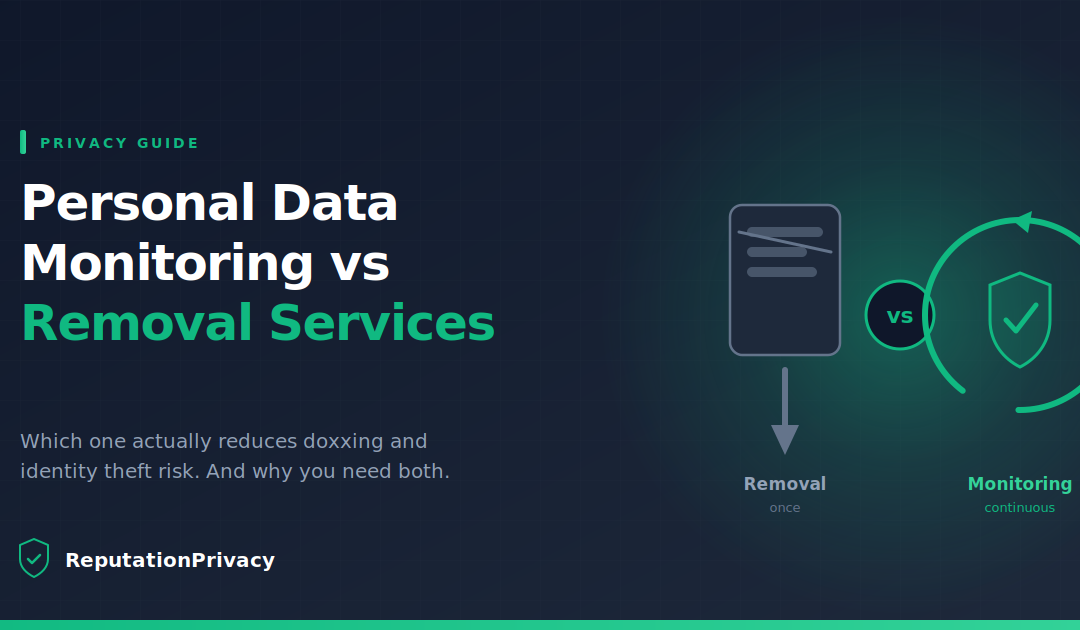 Personal Data Monitoring vs Removal Services